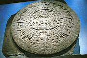 著名的阿茲特克太陽石，上面刻著阿茲特克的曆法