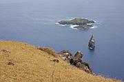 "鳥人" 決戰的 Motu Nui 和旁邊的小島