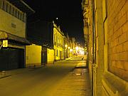晚上的波哥大舊城區